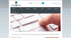Desktop Screenshot of otpq.qc.ca